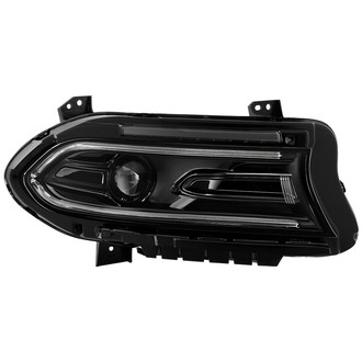 Spyder® - Passenger Side Black Factory Style Switchback LED DRL Bar Projector Headlight