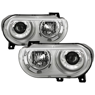 Spyder® - Driver and Passenger Side Chrome Projector Headlights