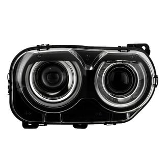 Spyder® - Passenger Side Black Halo Projector Headlight