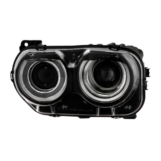 Spyder® - Driver Side Black Factory Style Halo Projector Headlight