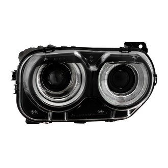 Spyder® - Passenger Side Black Halo Projector Headlight