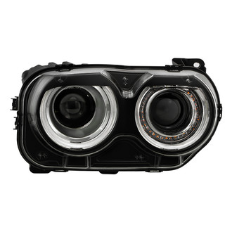 Spyder® - Passenger Side Black Factory Style Halo Projector Headlight