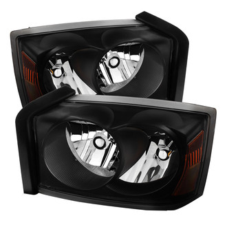 Spyder® - Driver and Passenger Side Black Euro Headlights