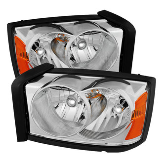 Spyder® - Driver and Passenger Side Chrome Euro Headlights