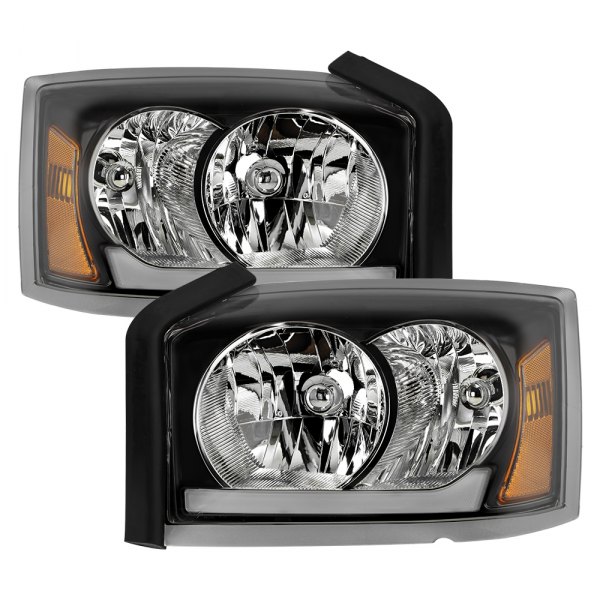 Spyder® - Black LED DRL Bar Headlights