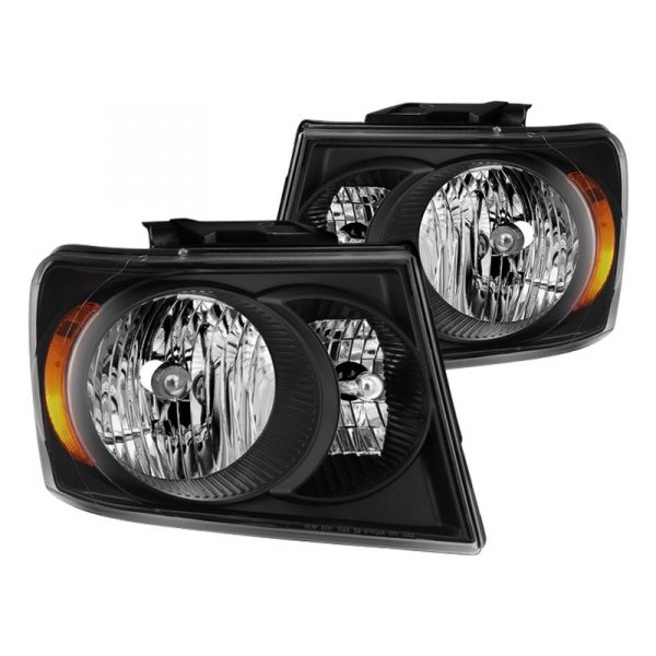 Spyder® - Black Euro Headlights, Dodge Durango
