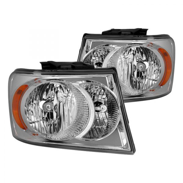 Spyder® - Chrome Factory Style Headlights, Dodge Durango