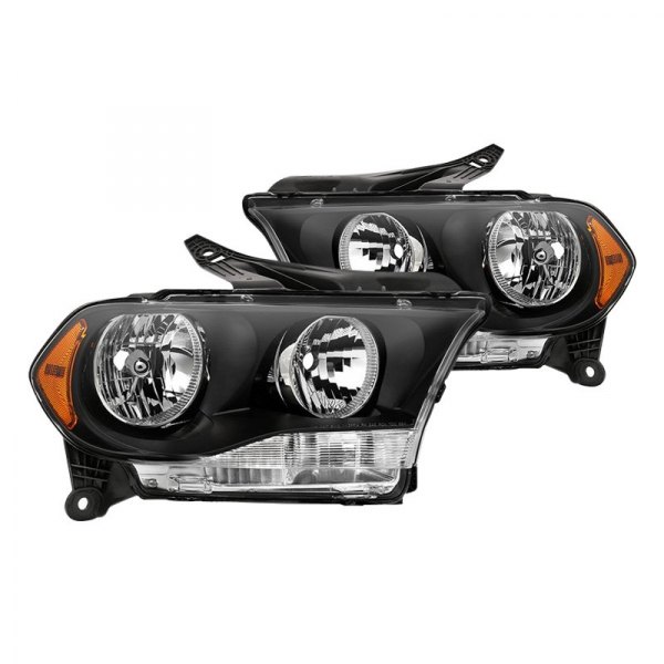 Spyder® - Black Factory Style Headlights, Dodge Durango