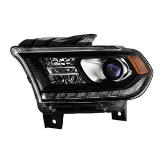 Spyder® - Black Factory Style Projector Headlight with LED DRL