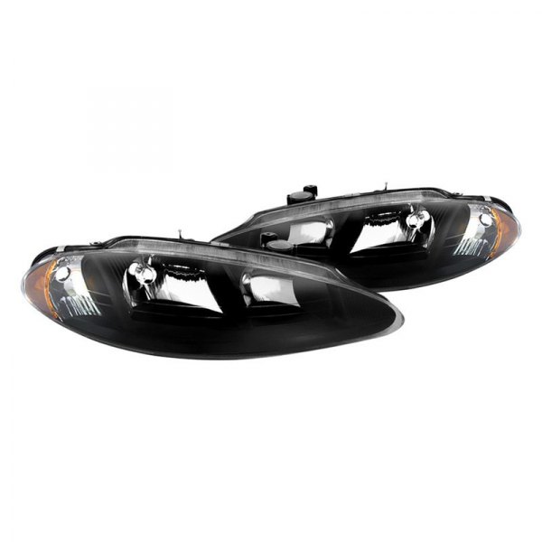 Spyder® - Black Euro Headlights, Dodge Intrepid