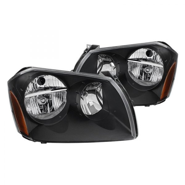 Spyder® - Black Euro Headlights, Dodge Magnum