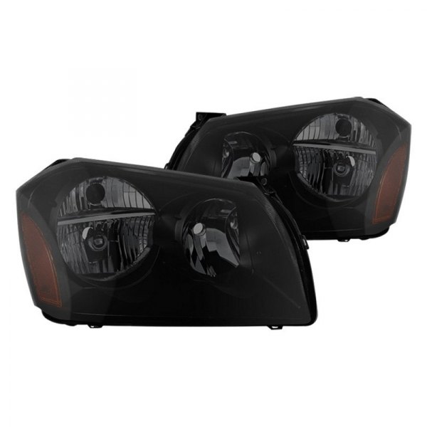 Spyder® - Black/Smoke Euro Headlights, Dodge Magnum