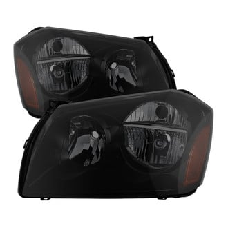 Spyder® - Driver and Passenger Side Black/Smoke Euro Headlights