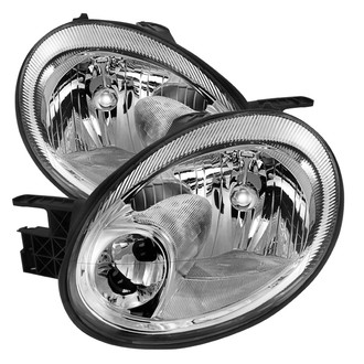 Spyder® - Driver and Passenger Side Chrome Euro Headlights