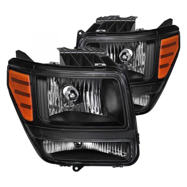 Spyder® - Black Euro Headlights, Dodge Nitro