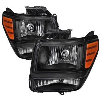 Spyder® - Driver and Passenger Side Black Euro Headlights