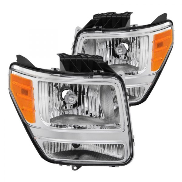 Spyder® - Chrome Factory Style Headlights, Dodge Nitro