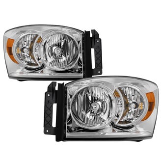 Spyder® - Driver and Passenger Side Chrome Euro Headlights