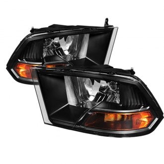 Spyder® - Driver and Passenger Side Black Euro Headlights