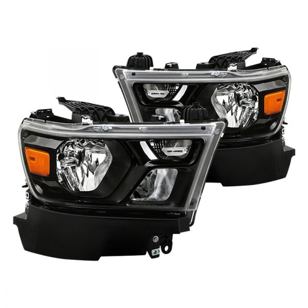 Spyder® - Black Factory Style Headlights, Ram 1500