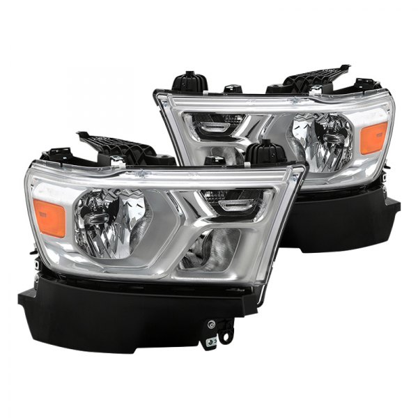 Spyder® - Chrome Factory Style Headlights, Ram 1500