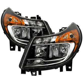 Spyder® - Driver and Passenger Side Black Factory Style Headlights