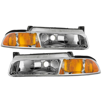 Spyder® - Driver and Passenger Side Chrome Headlights