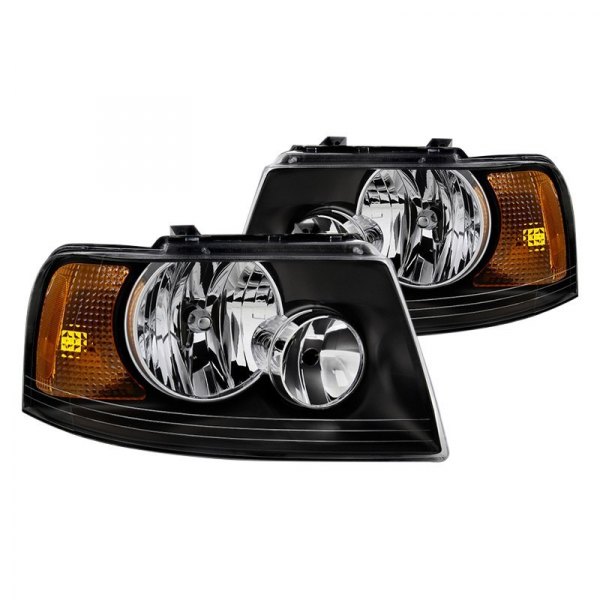 Spyder® - Black Factory Style Headlights, Ford Expedition