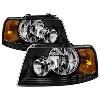 Spyder® HD-JH-FE03-AM-BK - Driver and Passenger Side Black Factory Style Headlights