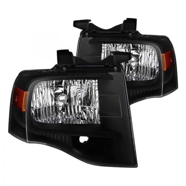 Spyder® - Black Euro Headlights, Ford Expedition