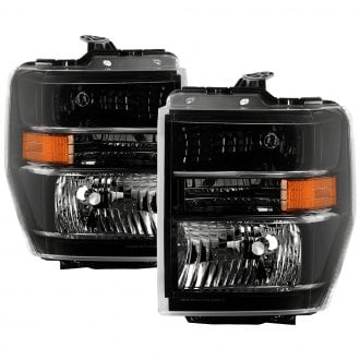 Spyder® - Driver and Passenger Side Black Euro Headlights