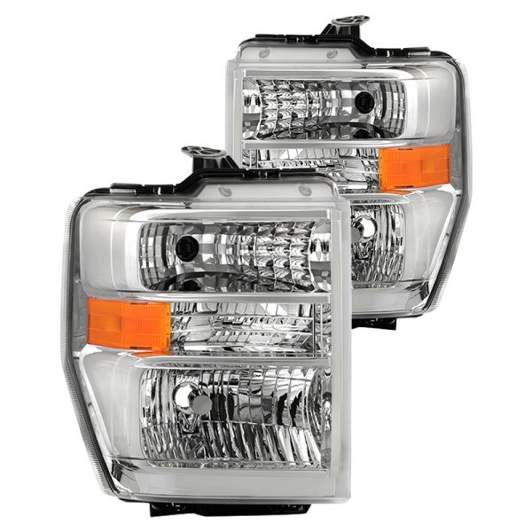Spyder® - Driver and Passenger Side Chrome Factory Style Headlights