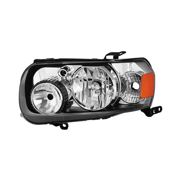 Spyder® - Driver Side Black/Chrome Factory Style Headlight, Ford Escape