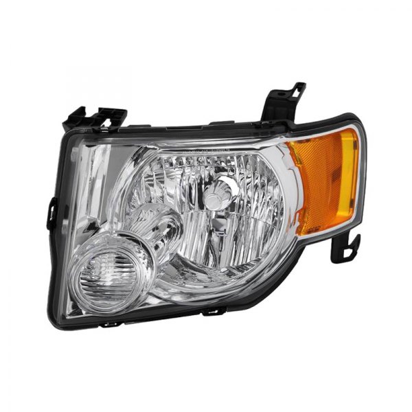 Spyder® - Driver Side Chrome Factory Style Headlight, Ford Escape