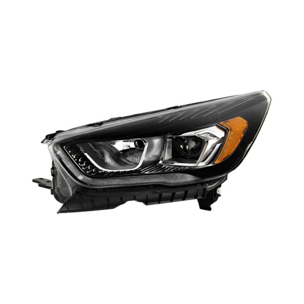 Spyder® - Driver Side Black Factory Style Projector Headlight with LED DRL