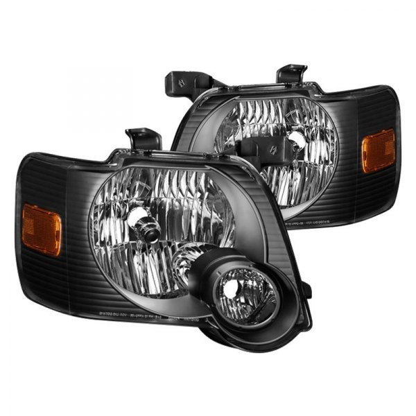 Spyder® - Black Euro Headlights, Ford Explorer