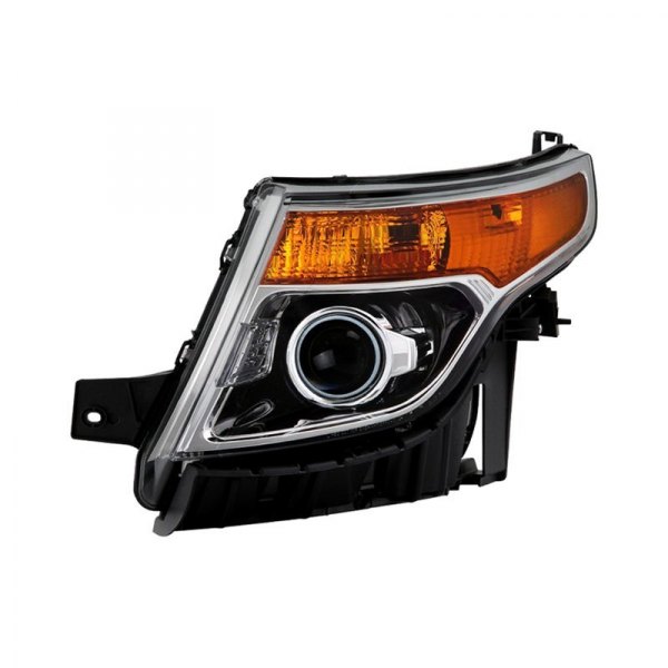 Spyder® - Driver Side Black Factory Style Projector Headlight, Ford Explorer