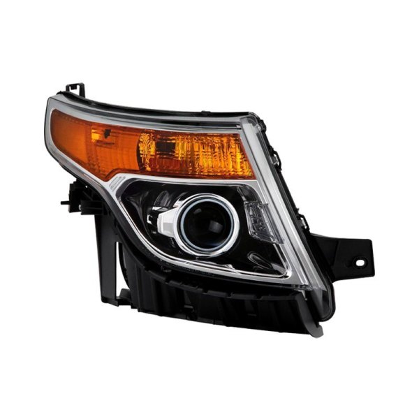 Spyder® - Passenger Side Black Factory Style Projector Headlight, Ford Explorer