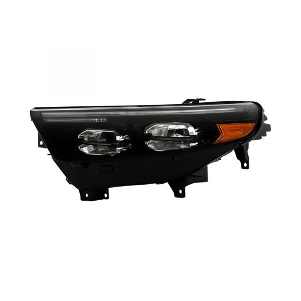 Spyder® - Driver Side Black Factory Style LED Headlight with DRL