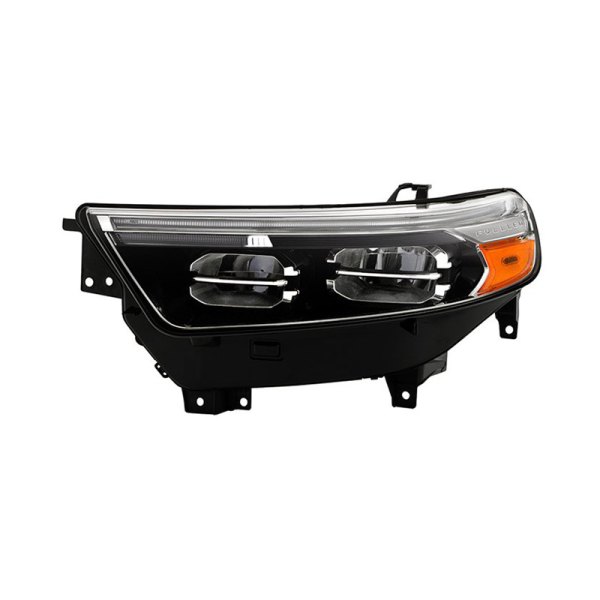 Spyder® - Driver Side Black/Chrome Factory Style LED Headlight with DRL