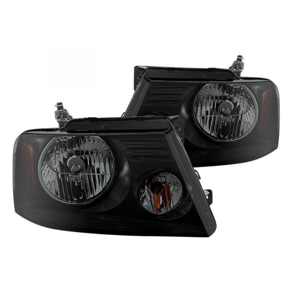 Spyder® - Black/Smoke Euro Headlights, Ford F-150