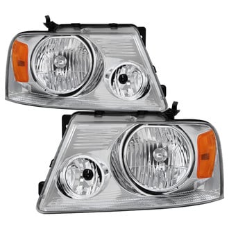 Spyder® - Driver and Passenger Side Chrome Euro Headlights