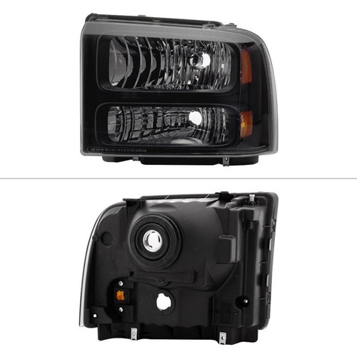 Spyder® HD-JH-FF25099-HA-BK - Driver and Passenger Side Black Euro