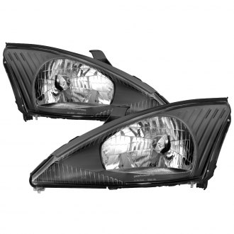 Spyder® - Driver and Passenger Side Black Euro Headlights