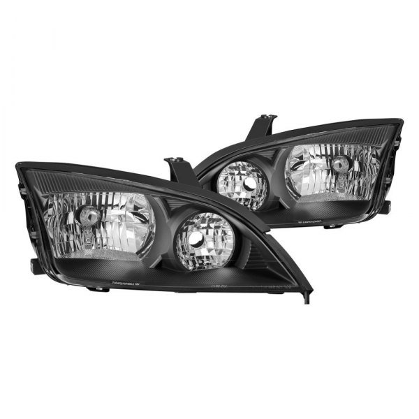 Spyder® - Black Euro Headlights, Ford Focus