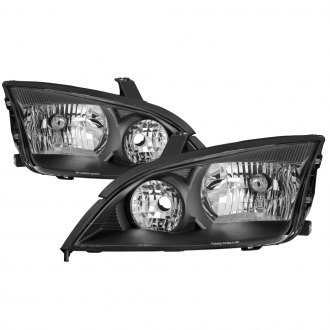 Spyder® - Driver and Passenger Side Black Euro Headlights