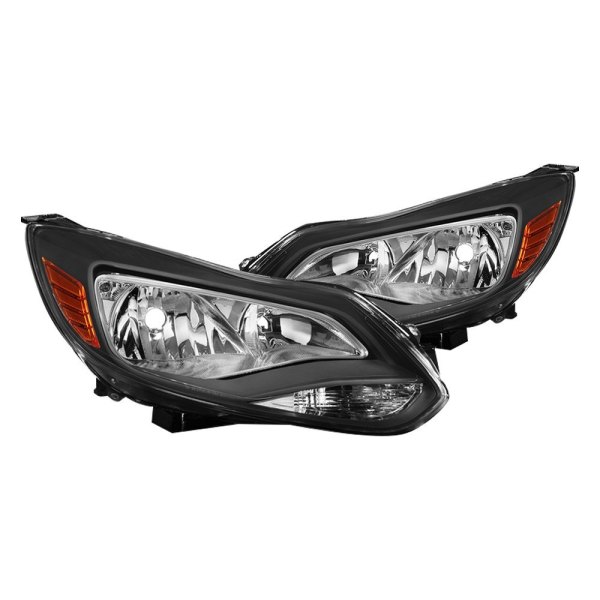 Spyder® - Black Factory Style Headlights, Ford Focus