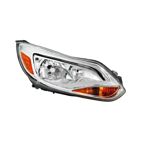 Spyder® - Passenger Side Chrome Factory Style Headlight, Ford Focus