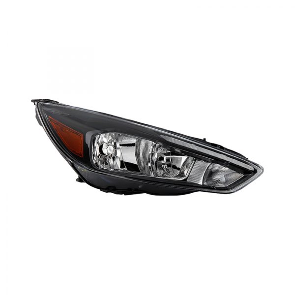 Spyder® - Passenger Side Black Factory Style Headlight with LED DRL, Ford Focus
