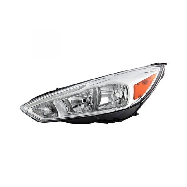 Spyder® - Driver Side Chrome Factory Style Headlight with LED DRL, Ford Focus